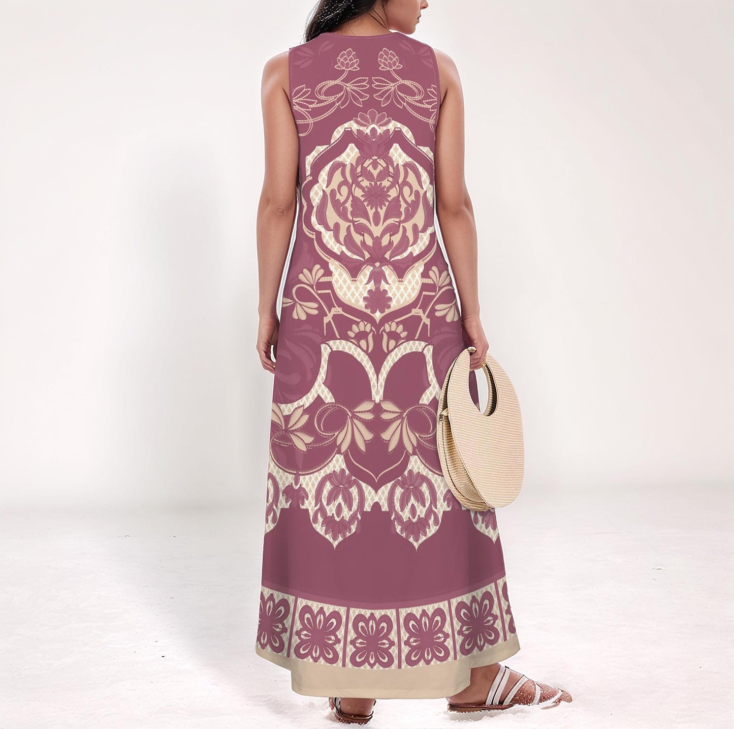 Women's Sleeveless Maxi Dress | Elegant and Flowy | Perfect for Casual Days or Events | Comfortable Summer and Fall Wardrobe Essential