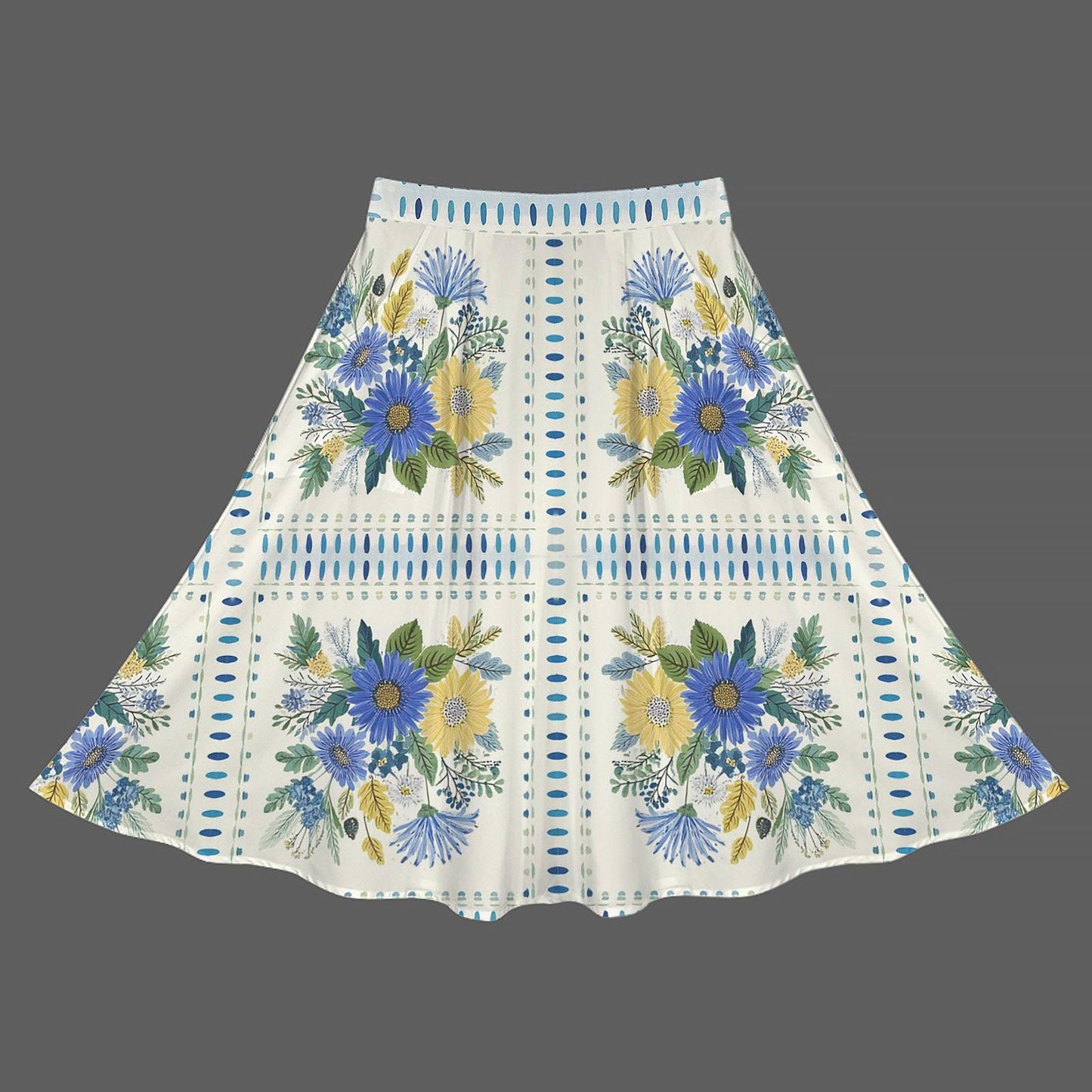 Womens Floral Elastic Waist Pocket Maxi Skirt | Perfect for Spring and Summer | Chic and Versatile for Any Occasion